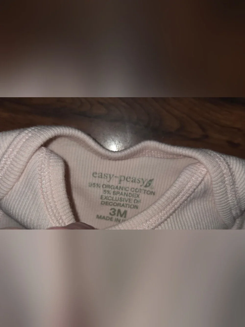 (2) Pairs Easy-Peasy Baby Organic Long Sleeve Bodysuit & Pants Size 3 Months